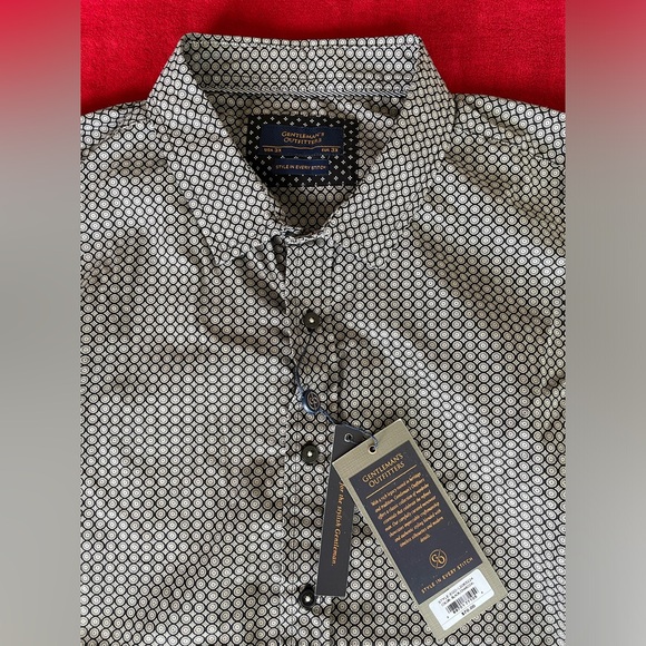 SOLD ✅ NWT Gentleman's Outfitters Men's Long Sleeve Button Collared Shirt Sz: 3X - Picture 3 of 11